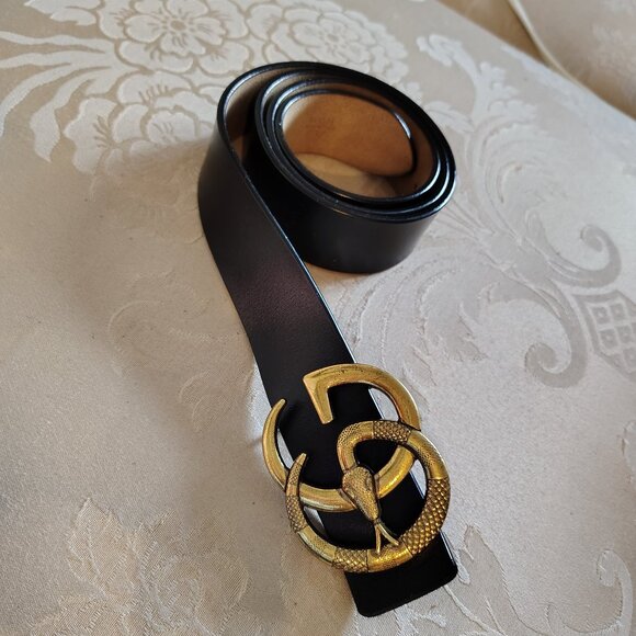 GG Buckle leather belt - Picture 1 of 6